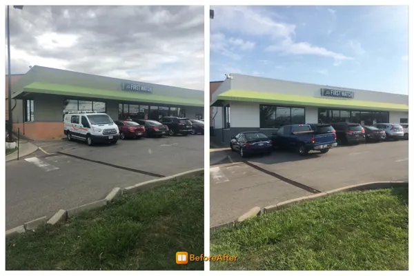 Commercial Building Painting in Springdale  - Before & After