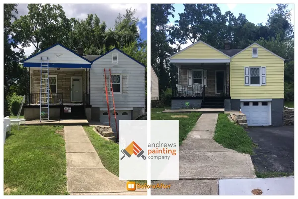 Exterior Painting Aluminum Siding -Before and After